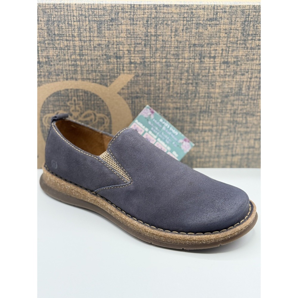 Born Bryson Men's Casual Blue Loafers 10.5 - Comfortable & Flexible Design